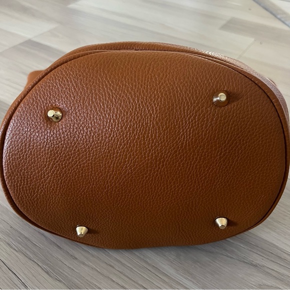 SAMOE STYLE Floral Brown Shoulder Purse Handbag Faux Leather - Picture 4 of 17